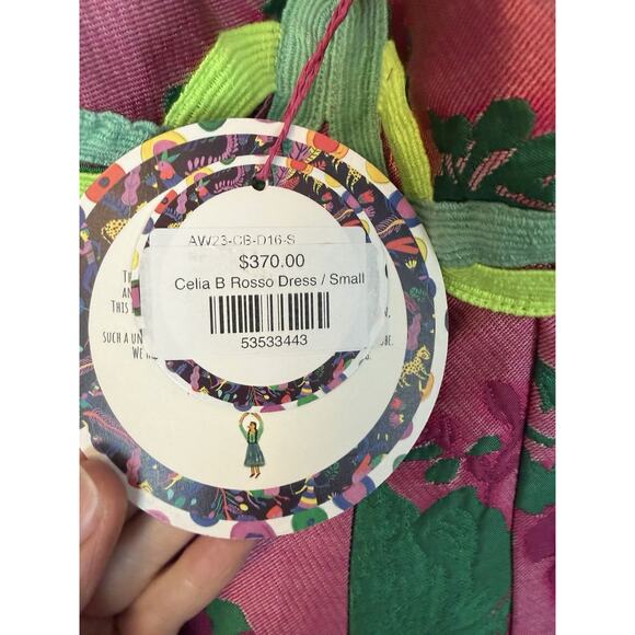 Celia B Rosso Dress Pink Sleeveless Women's Size Small NWT $370 - Picture 6 of 16